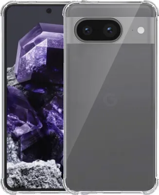 Zdjęcie produktu dla Etui na telefon Google Pixel 8 przezroczyste ze zderzakiem - przezroczyste, odporne na wstrząsy etui z silikonu TPU - Smartphonica