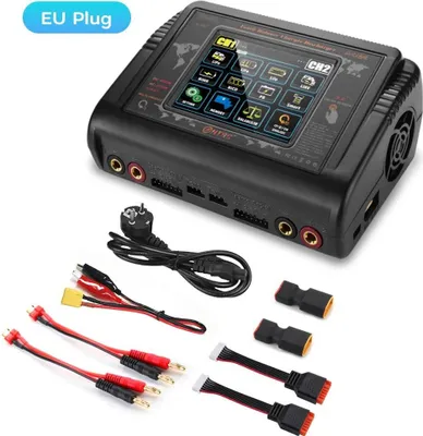 Image de Chargeur Lipo, fonction Dual-Power,par écran tactile, prise UE