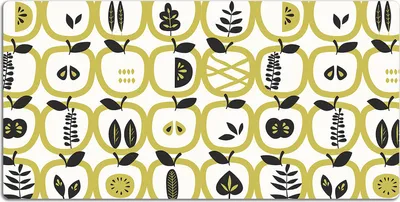 Produktbild von Schreibtischmatte Tischunterlage 90x45 cm Mauspad - Apple-Muster