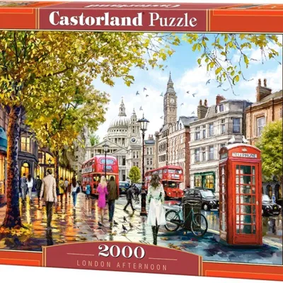 Image de Puzzle 2000 pièces, "Après-midi à Londres" - Castorland