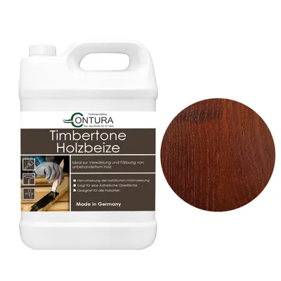 Produktbild von Contura Holzbeize 2,5Liter Holzfarbe Tischler Positiv Beize Holz Farbe Wasserbeize Parkett - Palisander dunkel