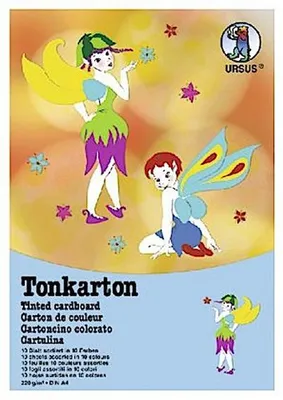 Produktbild von Tonkarton 220g/qm A4 VE=10 Bogen 10 Farben sortiert