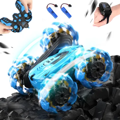 Produktbild von Ferngesteuertes Auto ab 3 4 5 6 8 10 Jahre, RC Auto Spielzeug mit Fernbedienung, RC Car mit Handsteuerung, 2,4GHz 4WD 360° Drehbares Auto Ferngesteuert, Spielzeug ab 3 4 5 6 7 8 Jahre Junge Mädchen