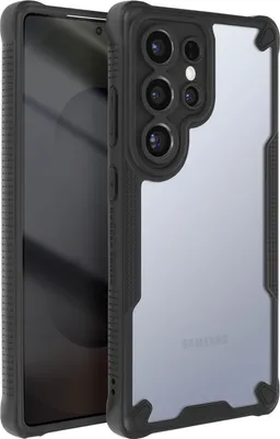 Obrázok produktu pre Avizar, Galaxy S25 Ultra Nárazuvzdorné matné puzdro proti odtlačkom prstov, čierne