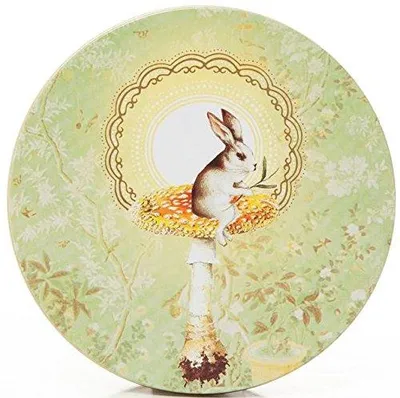 Metalldose Spring Bunny, 15,5 x 15,5 x 5 cm, hellgrün