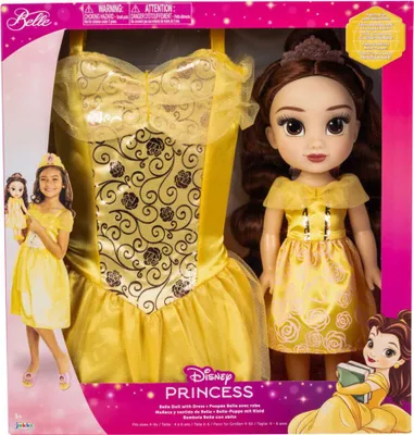 Obrázek produktu pro Jakks Pacific Disney Kráska a zvíře Panenka Belle + kostým 38 cm růžová Růžová Jedna velikost