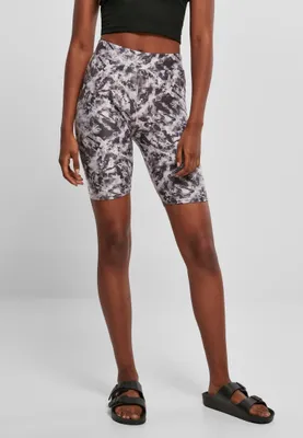 Produktbild von Urban Classics TB4791 | Ladies Soft AOP Cycle Shorts Damen Radlerhose - Farbe: blackfading - Größe: XS