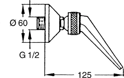 Obrázek produktu pro Hansa 04400100 Horní sprcha HANSAJET 0440 1-jet