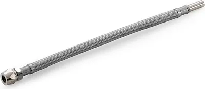 Immagine prodotto di Tubo flessibile in acciaio inox 300 mm con raccordo Ø 10 mm / rubinetto per acqua / raccordo per rubinetto / tubo flessibile / tubo sanitario