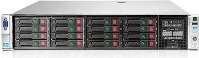 Produktbild von HPE ProLiant DL380p Gen8, 2,6 GHz, E5-2650V2, 32 GB, DDR3-SDRAM, 750 W, Rack (2U)