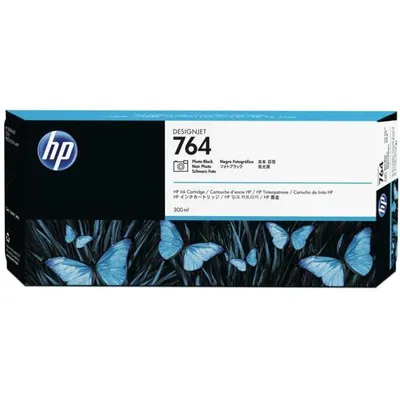 Obrázek produktu pro HP 764 Fotografická černá inkoustová kazeta DesignJet, 300 ml, Řada produkčních multifunkčních tiskáren HP DesignJet T3500 eMFP, Termotiskárna, Černá, C1Q16A, Firemní, Singapur