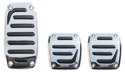 Produktbild von Simoni Racing Satz Pedale Joker Smile - Chrom + Anti-Rutsch