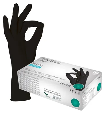 Produktbild von Style Black Nitril Einmalhandschuh, Gr. S (6-7), 100 Stk