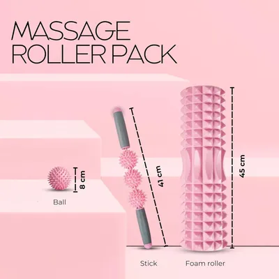 Image de Rouleau en mousse, appareil de massage et de thérapie, 45 cm, pour Pilates et yoga
