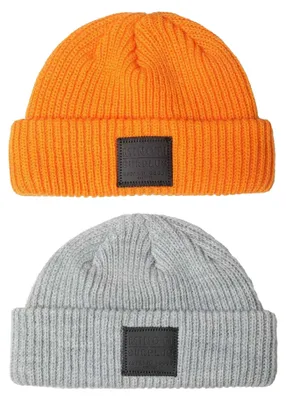 Produktbild von Minoti - Mütze für Baby, Jerseyware (2er-Pack) MN182 (11-14 Monate) (Orange/Grau)