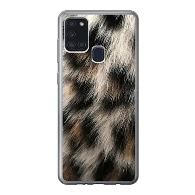 Produktbild von MuchoWow® Handyhülle Schutzhülle Hülle für Samsung Galaxy A21s Nahaufnahme Pantherdruck Silikon Softcase Handy Hülle - Hartschale
