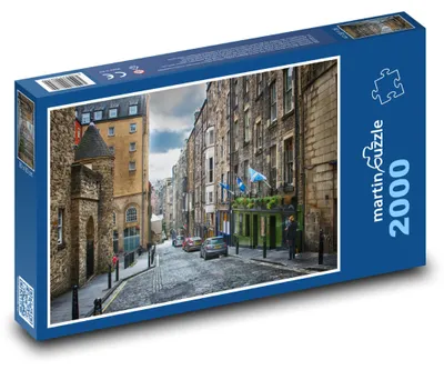 Zdjęcie produktu dla Puzzle 2000 Edynburg, Szkocja, historyczna ulica - martinpuzzle