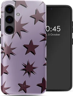 Image de Selencia Vivid Backcover pour le Samsung Galaxy S24 - Stars Plum Lilac
