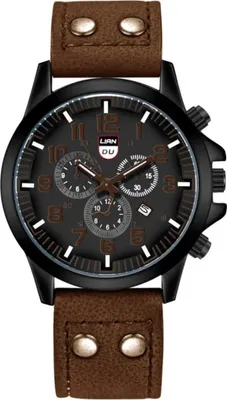 Produktbild von Uhr Ignacio - Dunkelbraun für Herren | Robustes Design und Präzision KP33657