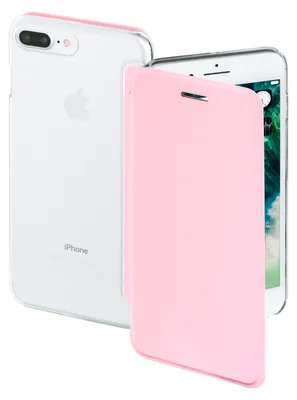 Produktbild von Booklet Clear Rosa für Apple iPhone 7 Plus/8 Plus