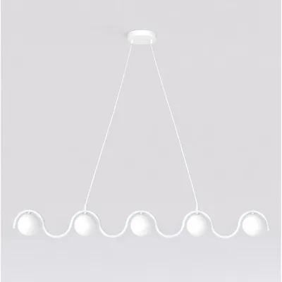 Imagen del producto de Lámpara de suspensión Sinus en acero blanco