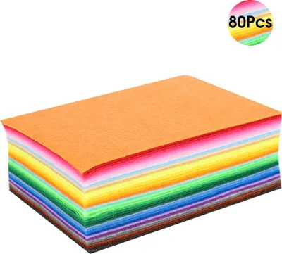 Obrázek produktu pro 10 x 15 cm, 80 kusů plstěné látky, DIY řemeslo, dekorační materiál pro domácnost, šití, školní projekt