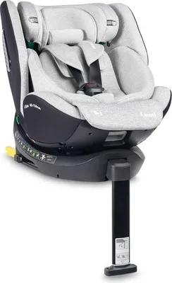 Caretero Lumi i-Size Autokindersitz, Hellgrau, 40–150 cm, mit ISOFIX
