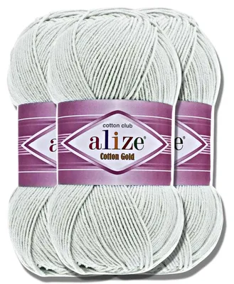Produktbild von Alize 3x 100g Baumwolle Gold Wolle, Uni, Häkeln, Stricken (533)