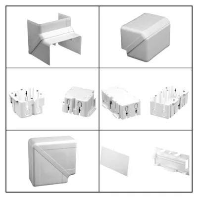 Produktbild von Zubehör für PVC Kabelkanäle, Kabelleisten und Kabelschächte, Endstück 60 x 40 mm in Weiß