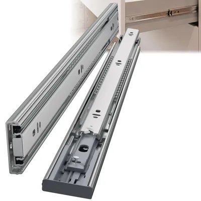 Obrázek produktu pro ISOISL 10 párů posuvů do zásuvek, délka 600 mm, s tlumením, plný výsuv, 3dílné, tiché kuličkové ložiska, vhodné pro nábytek a zásuvky