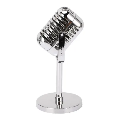 Immagine prodotto di Microfono retrò di scena, Microfono d'epoca giocattolo, Microfono d'epoca di scena, Microfono retrò modello, Microfono d'epoca modello, Microfono finto d'epoca di scena modello