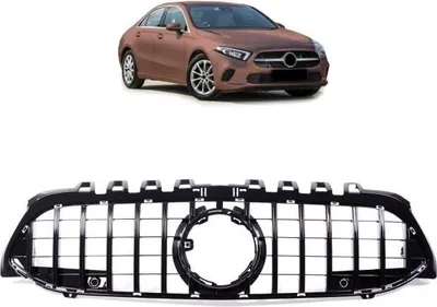 Produktbild von Kühlergrill Schwarz glanz passend für Mercedes A-Klasse W177 & Sport-Panamericana GT