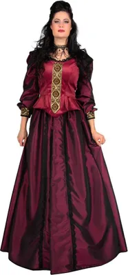 Image de Costume de châtelaine bordeaux taille : 56