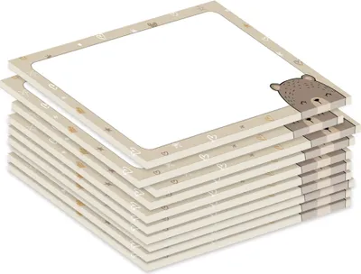 Produktbild von PRICARO Notizblock "Grizzlybär", magnetisch, A7, 10 Stück