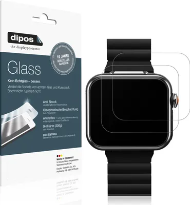 Produktbild von 2x Schutzfolie für Vtech Kidizoom Smartwatch Max matt - Anti-Shock 9H Folie dipos Glass Kunststoffglas