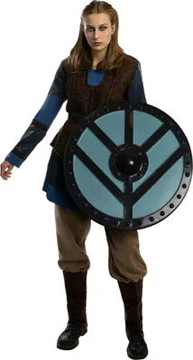 Produktbild von Funidelia  Lagertha Kostüm - Vikings für Damen ? Vikings, Wikinger, Barbaren, Nordisch - Kostüme für Erwachsene & Verkleidung für Partys, Karneval & Halloween - Größe S - Braun