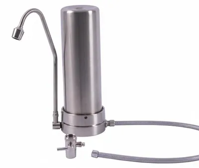 Produktbild von AquaAvanti Mercuro Edelstahl Auftischfilter mit Wirbleranschluss