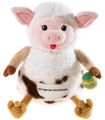 Immagine prodotto di Heunec CharakTier Eierlegende Wollmilchsau, Kuscheltier, Plüschtier, Stofftier, 25 cm, 755475