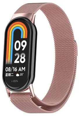Produktbild von By Qubix Milanaise-Armband - Roségold - passend für Xiaomi Smart Band 8 / 9 / 10