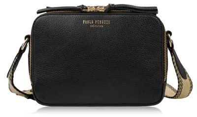 Produktbild von Damen Leder Schulterriemen Tasche modisch schwarz Paolo Peruzzi KV-03-BL