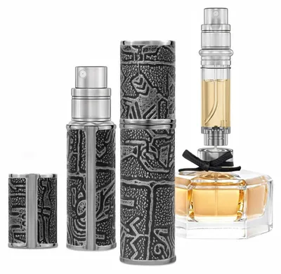 Obrázok produktu pre Naplniteľný rozprašovač na parfum, 5 ml, strieborná, hliníková zliatina, cestovný rozprašovač