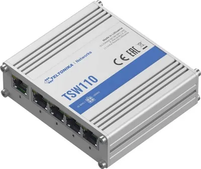 Obrázok produktu pre Teltonika TSW110, Nespravované, Gigabit Ethernet (10/100/1000), Podpora napájania cez Ethernet (PoE)