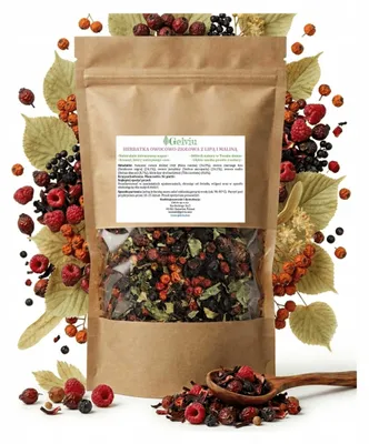 Produktbild von Früchte-Kräutertee 1000g - Lindenblüten-Himbeertee - Holunderblüten Tee - vegan