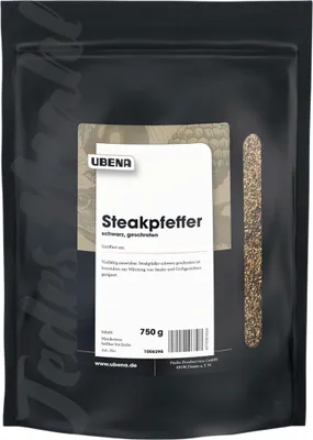 Immagine prodotto di Ubena bistecca pepe nero macinato salato sacchetto zip 750g