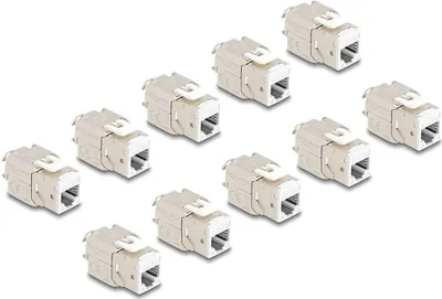 Obrázok produktu pre DeLOCK 88119, Plochý, Biela, RJ-45, LSA, Samica, Samica