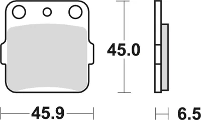 Produktbild von TRW Bremsbeläge MCB 554 Bremsbelag MCB 554 Si aus Sintermetall