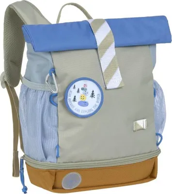 Produktbild von Lässig Mini Rolltop Backpack Rucksack für Kinder Sunny Explorer green/blue