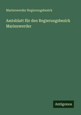 Produktbild von Amtsblatt für den Regierungsbezirk Marienwerder