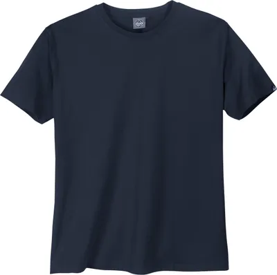 Produktbild von Ahorn Basic Rundhals T-Shirt dunkelblau Übergrößen
