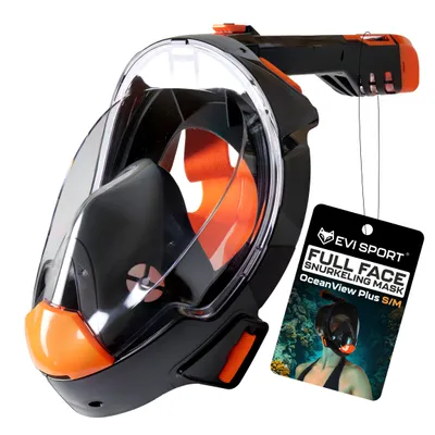 Zdjęcie produktu dla Maska Do Nurkowania Pływania Snorkelingu Pełnotwarzowa Nie Paruje Ov+ S/M